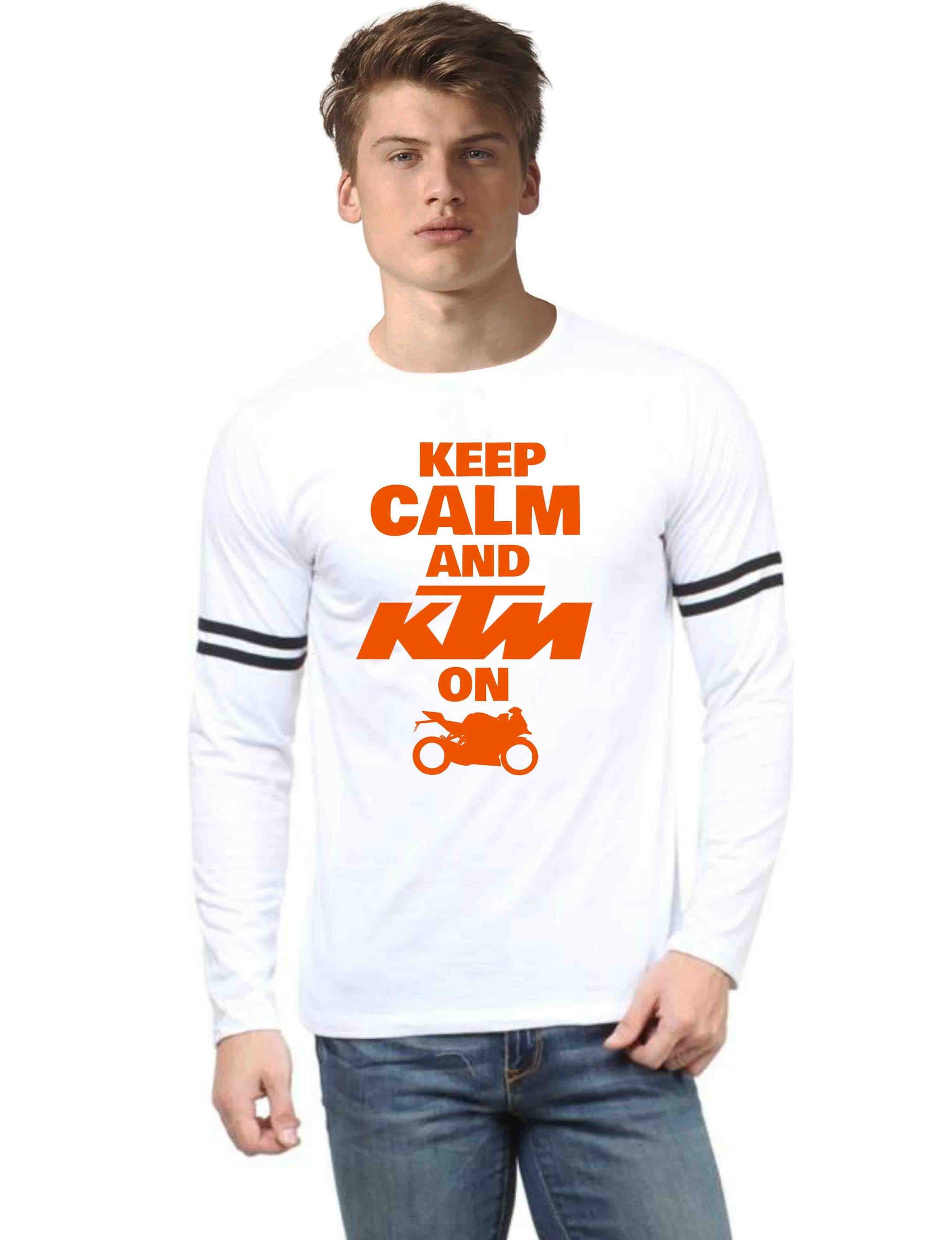 Official KTM RC Full sleeve Sports Trim white T-Shirt - Badtamees