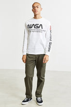 Style Nasa Long Sleeves Designer White Tee with upto 50% off