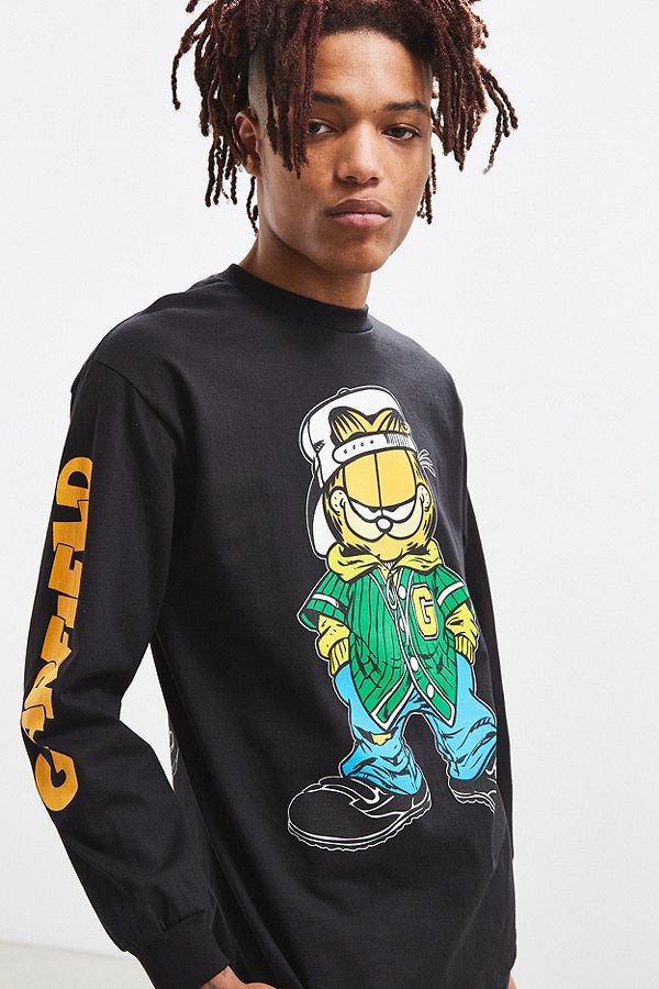 Buy High Quality Garfield Long Sleeve Premium Designer Black Tee at best price ever