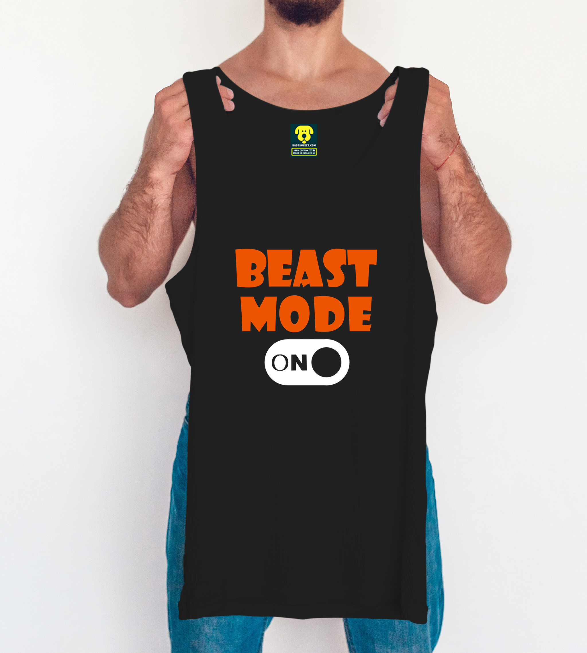 Beast Mode Tank Vest Black - Badtamees