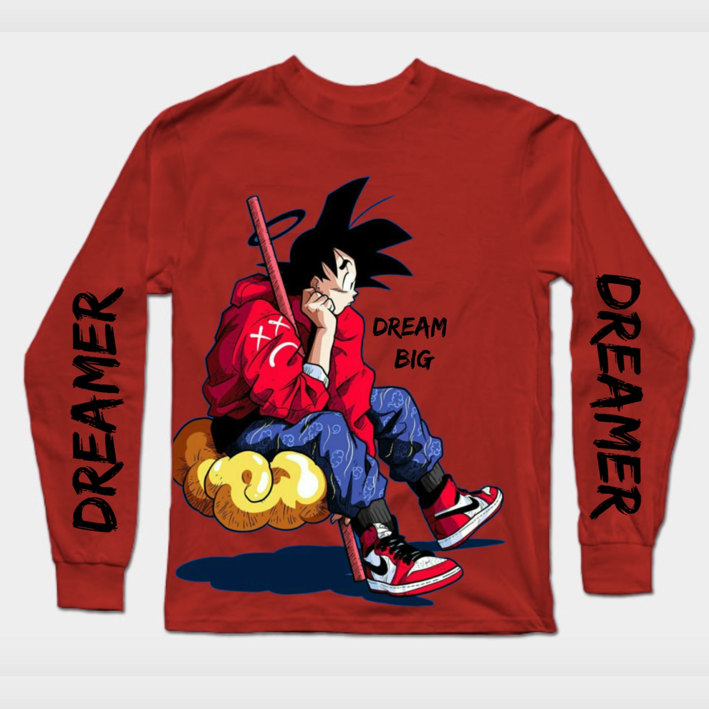 Dreamer Long Sleeves Red T-Shirt