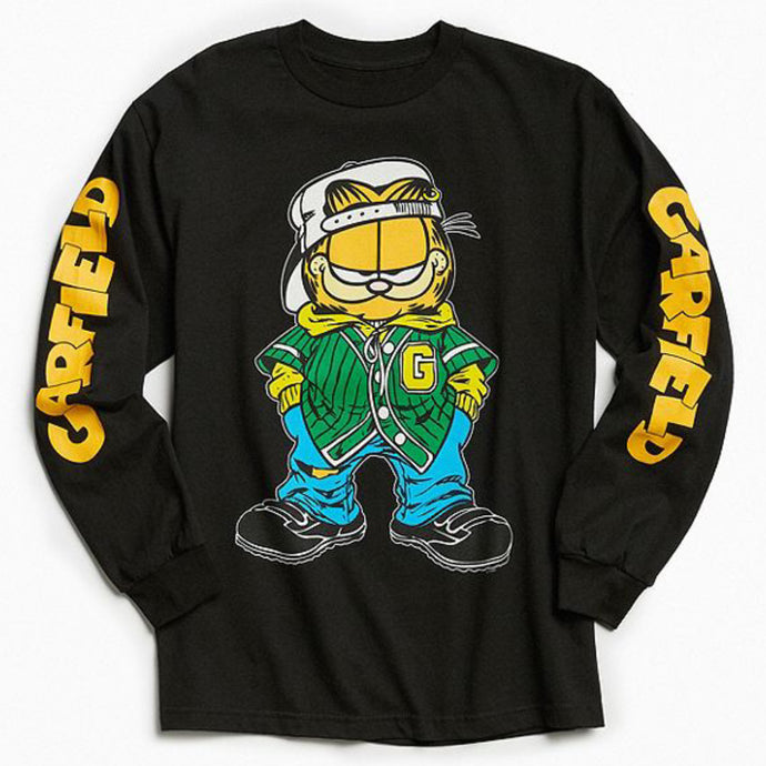 Buy High Quality Garfield Long Sleeve Premium Designer Black Tee at best price ever