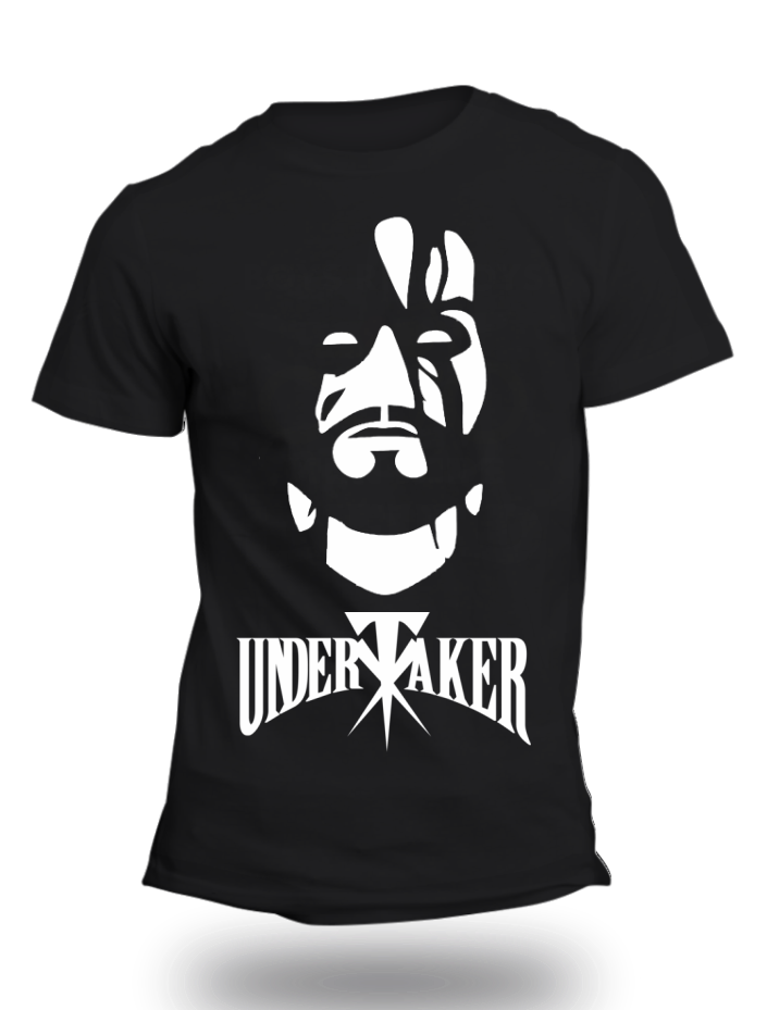 The Undertaker WWE Official Black Half Sleeve T-Shirt - Badtamees