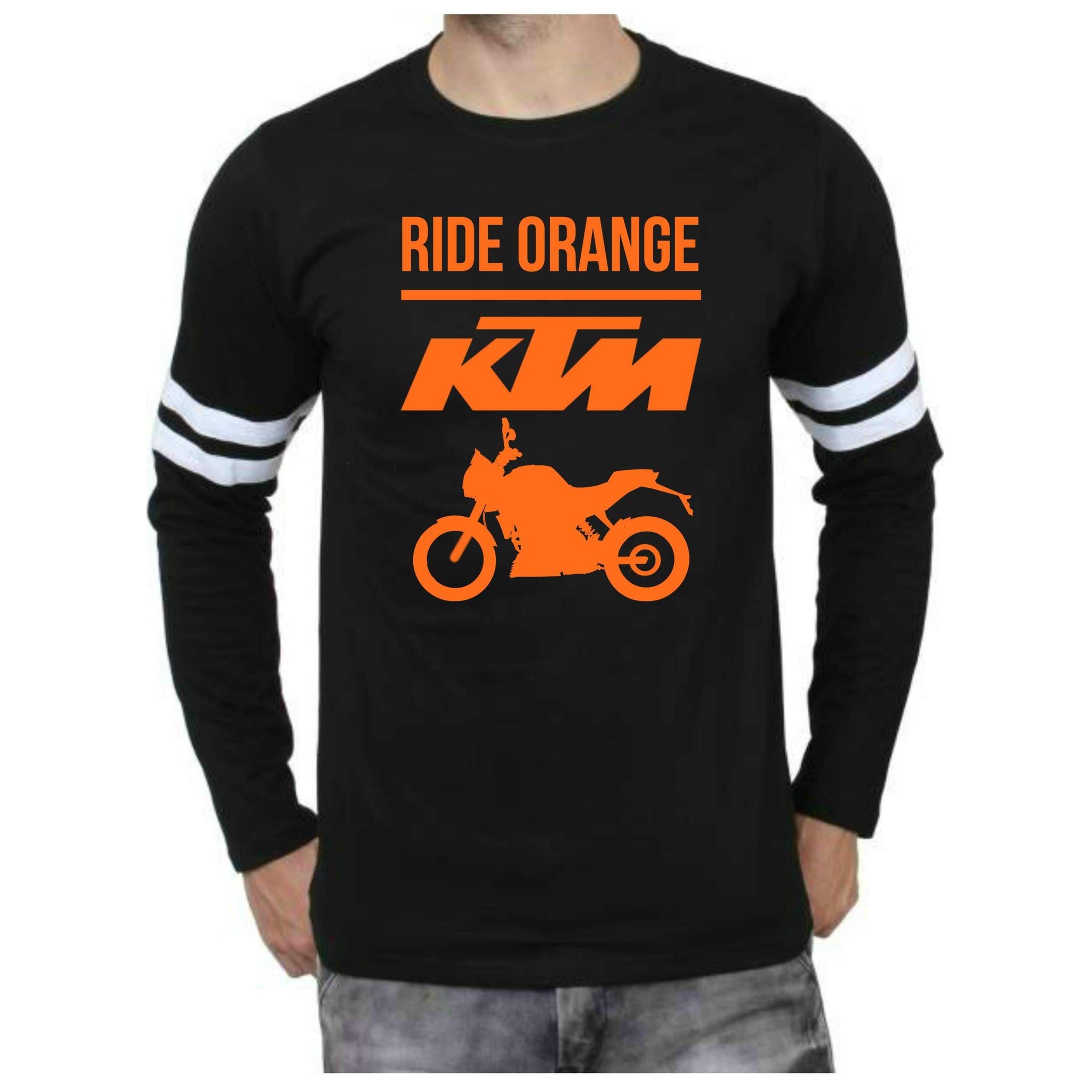 KTM Official DUKE Full sleeve Sports Trim black T-Shirt - Badtamees